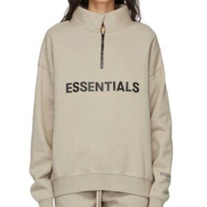 Essentials Mock Neck Half-Zip Sweatshir